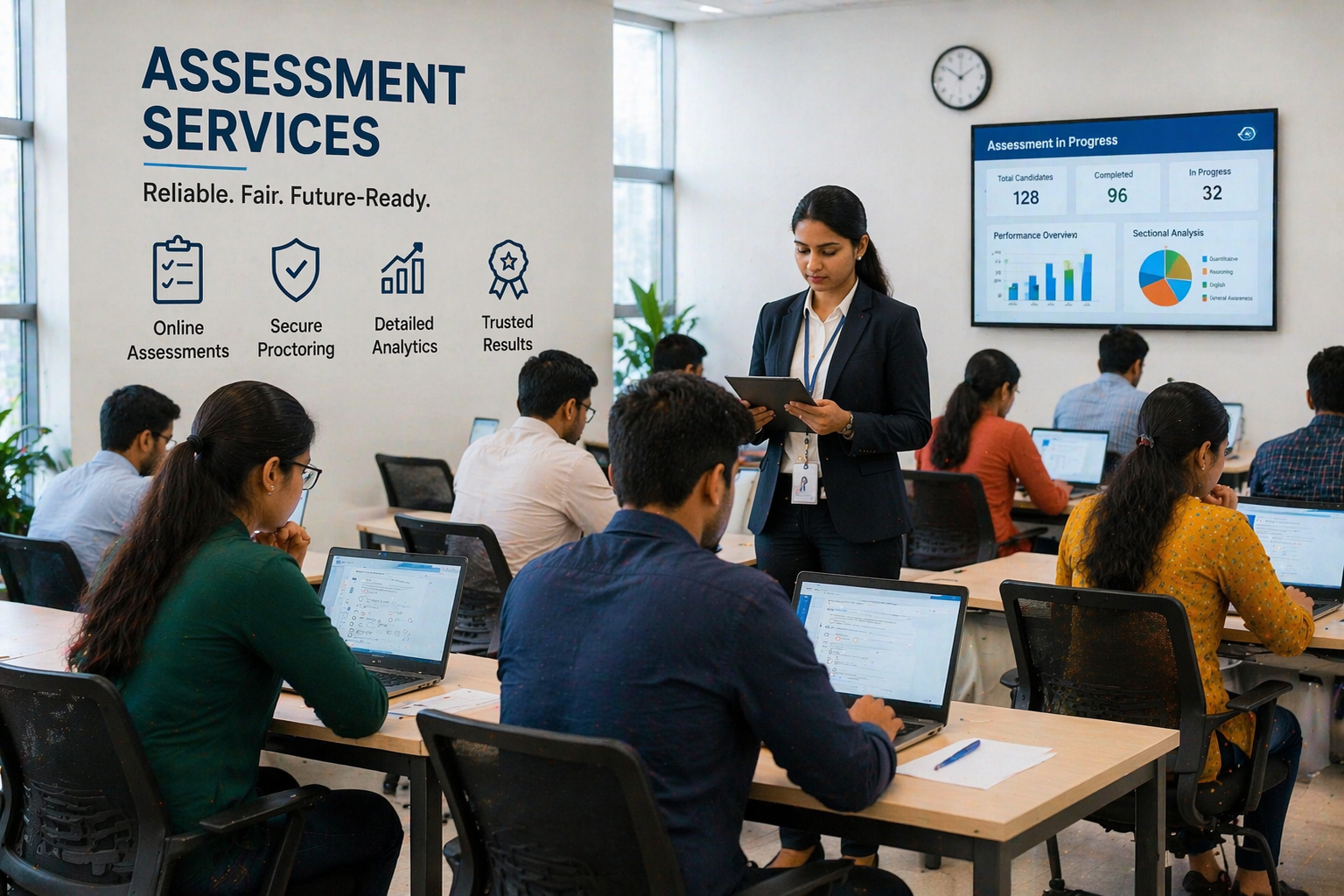 Professional assessment and evaluation in a structured setting